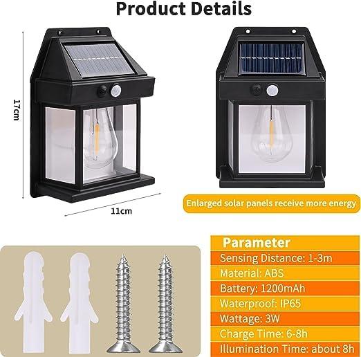 SolarGuard™ Outdoor Wall Light – Solar-Powered Motion Sensor Security
