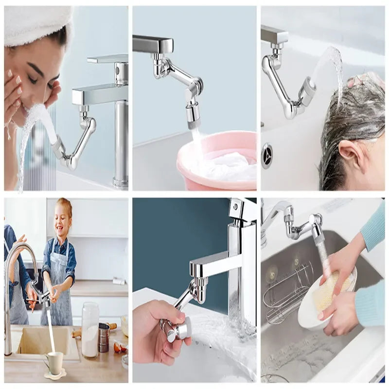 1080° Universal Rotation Faucet Sprayer Head – Dual-Mode Splash Filter