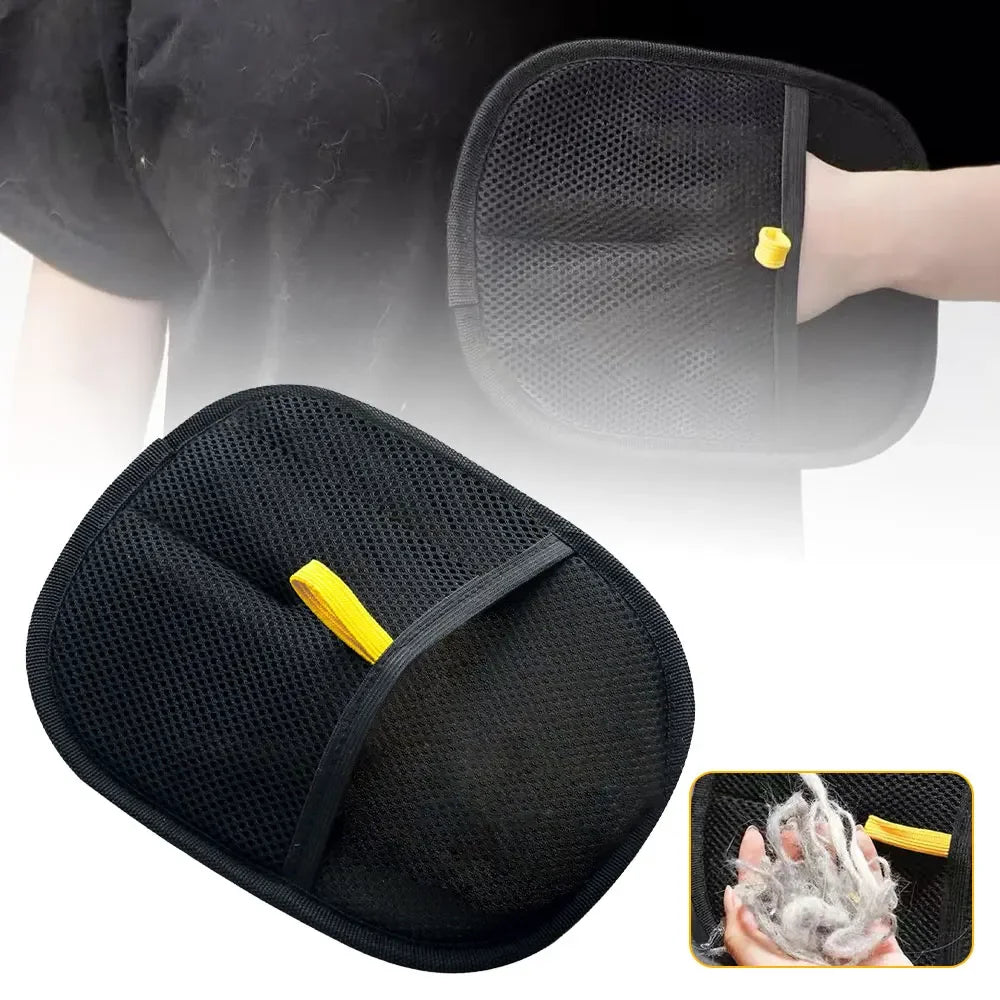 Pet Grooming Gloves – Static Hair Remover for Dogs & Cats