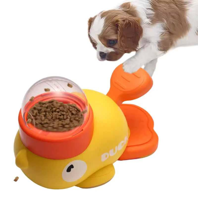 Interactive Duck Pet Food Dispenser – Fun Feeding Toy for Dogs & Cats