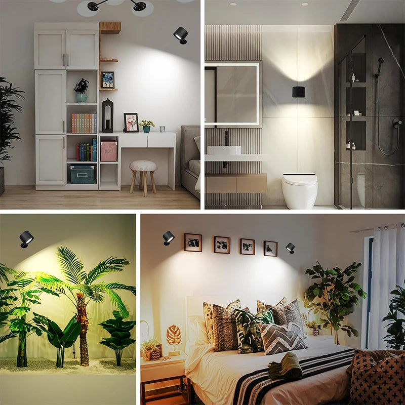 Dual Head LED Wall Lamp – Touch & Wireless