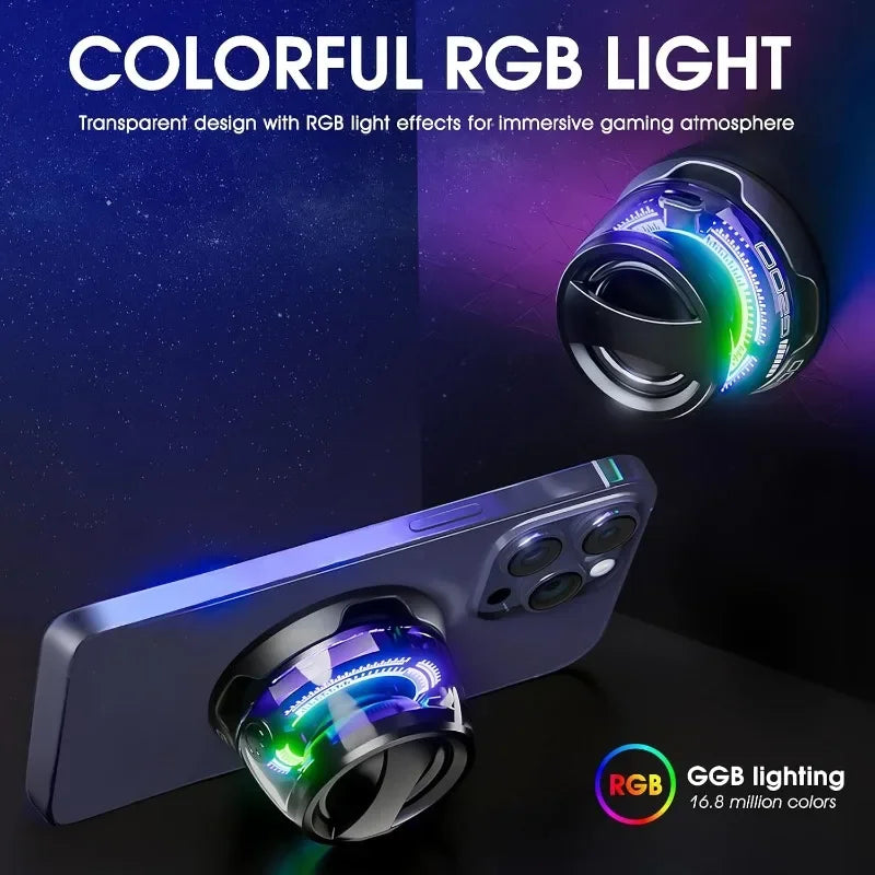 Magnetic Mini Bluetooth Speaker with RGB Light & Phone Stand