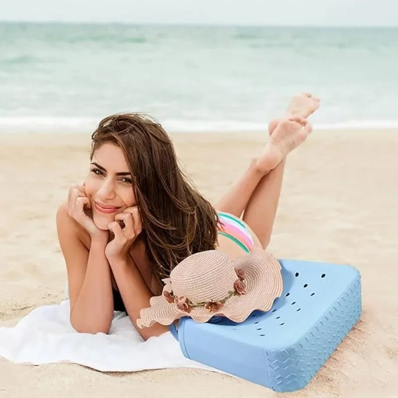 Large EVA Waterproof Beach Tote Bag – Jelly Style Summer Organizer
