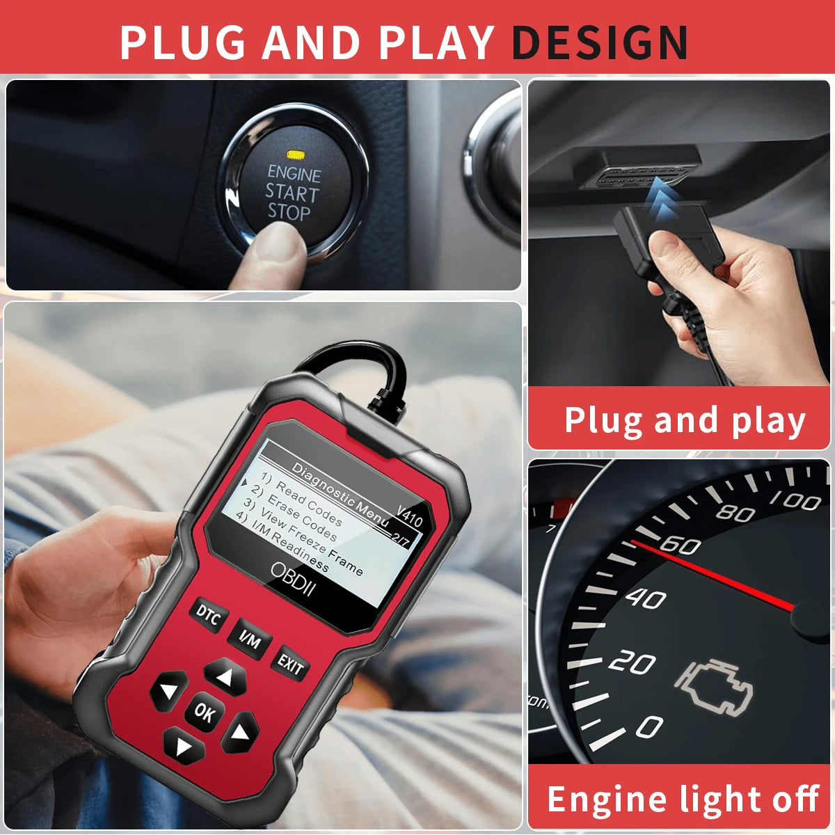 Universal OBD2 Car Scanner Tool for Engine Diagnostics