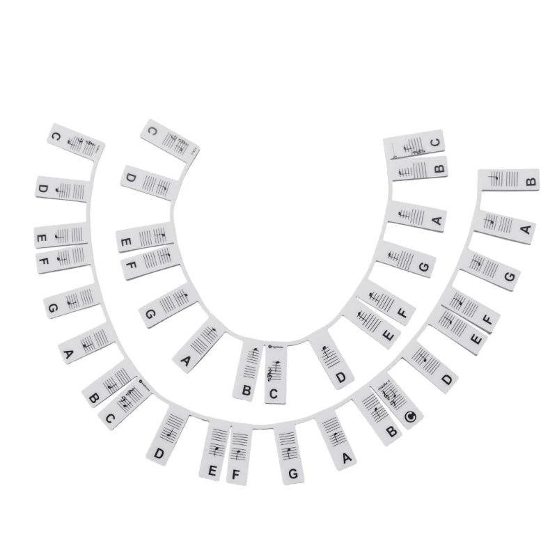 Removable Piano Note Labels – 88/61 Key Silicone Guide