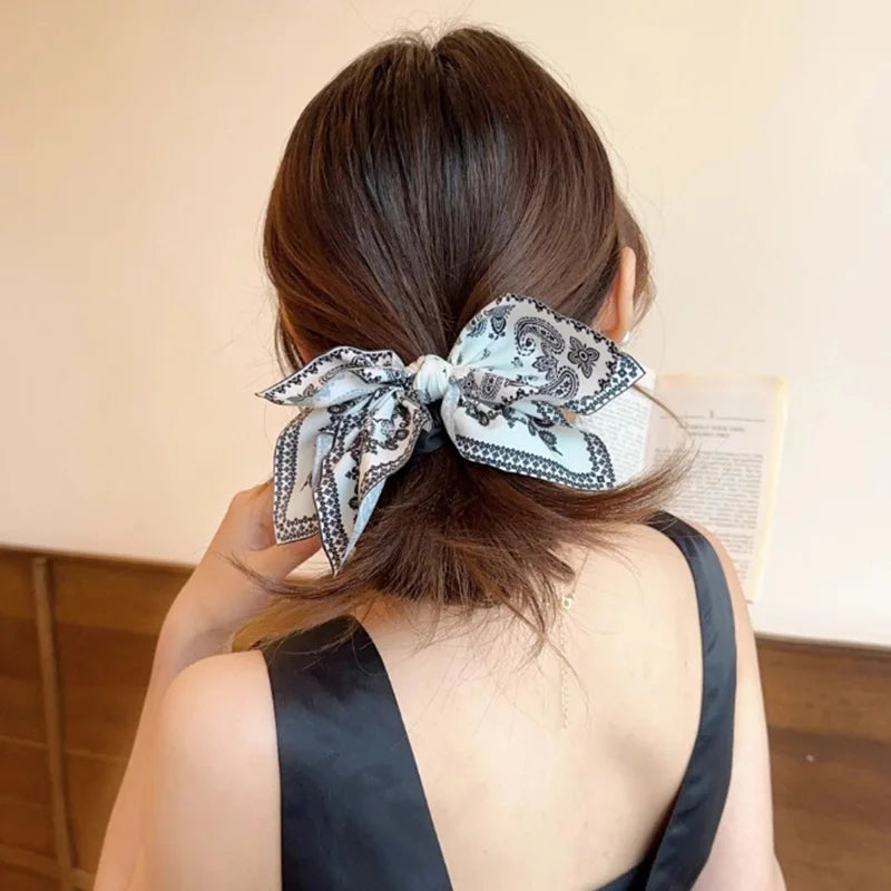 Double-Sided Butterfly Bow Hair Clip – Summer Cashew Pattern Claw Clip