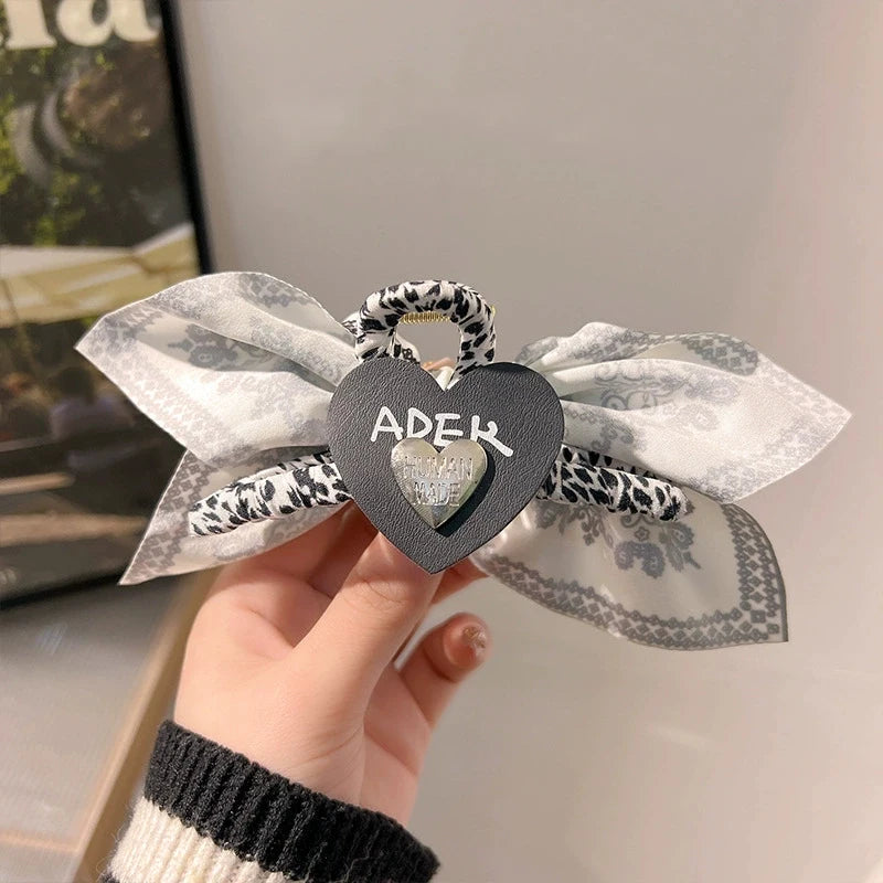 Double-Sided Butterfly Bow Hair Clip – Summer Cashew Pattern Claw Clip