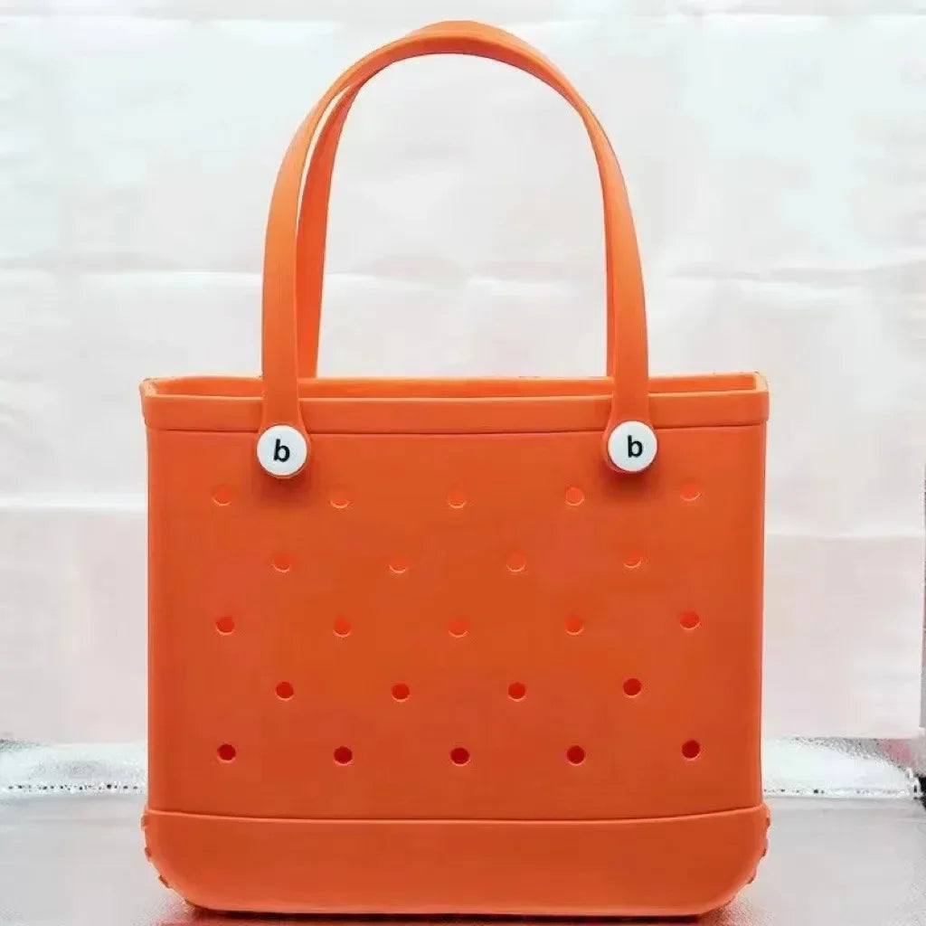 Large EVA Waterproof Beach Tote Bag – Jelly Style Summer Organizer