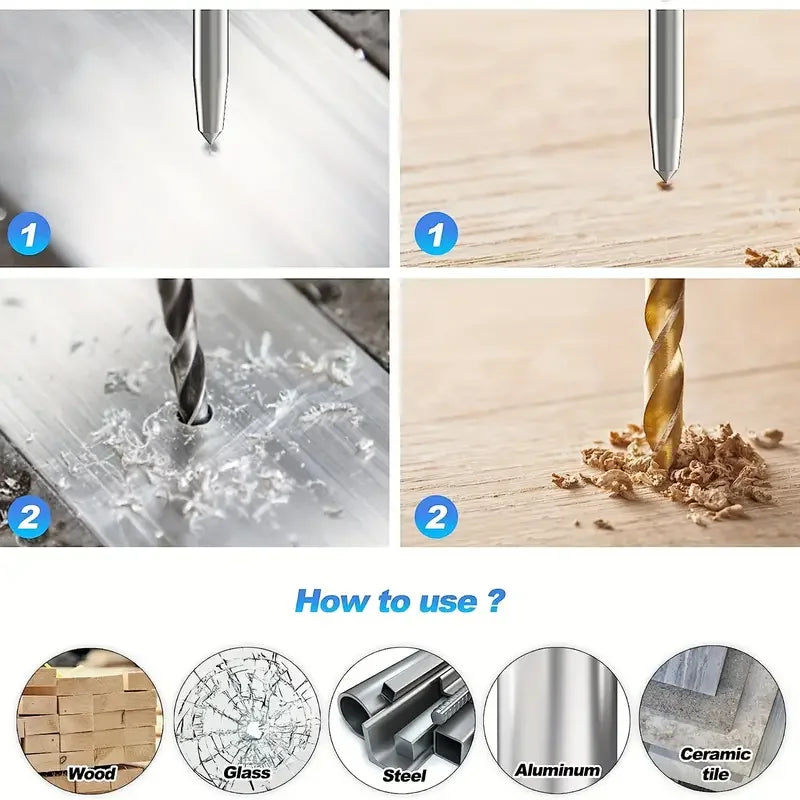 Spring-Loaded Auto Center Punch Tool for Wood & Metal
