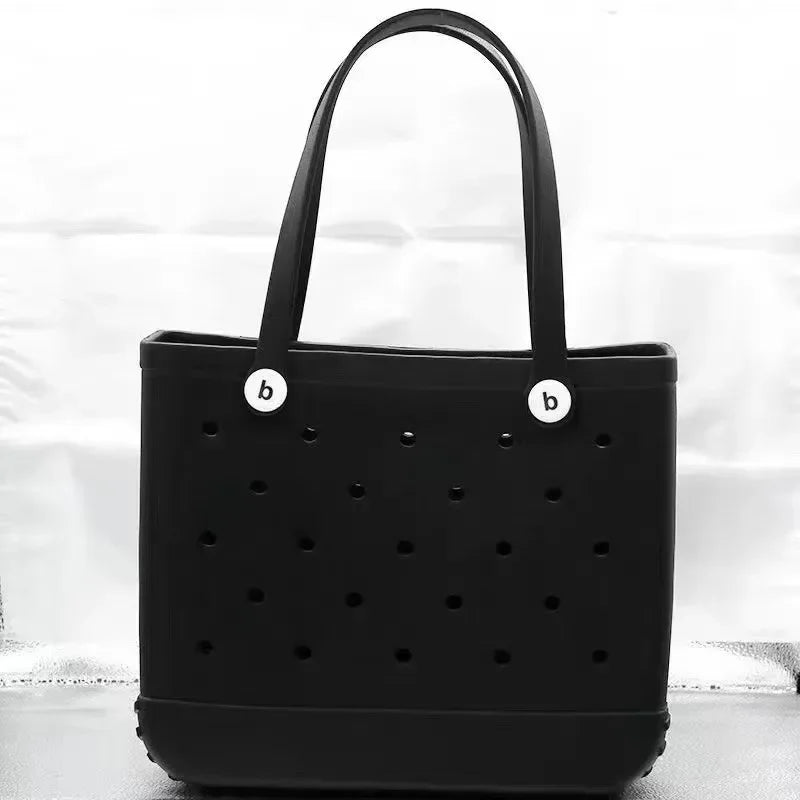 Large EVA Waterproof Beach Tote Bag – Jelly Style Summer Organizer