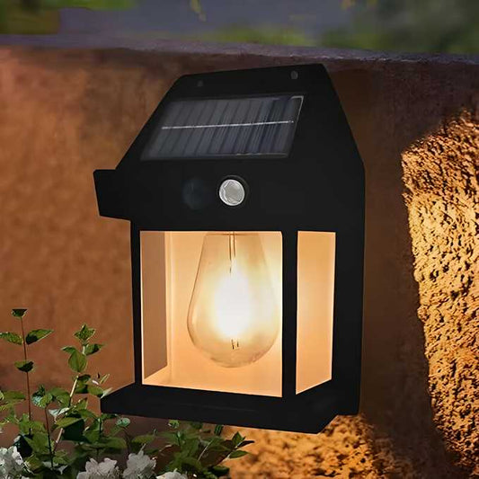 SolarGuard™ Outdoor Wall Light – Solar-Powered Motion Sensor Security