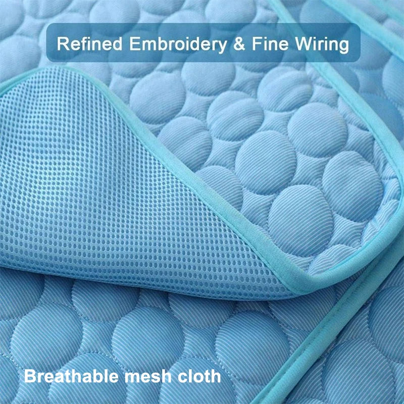 Breathable Cooling Pet Mat for Dogs & Cats – Washable Summer Pad