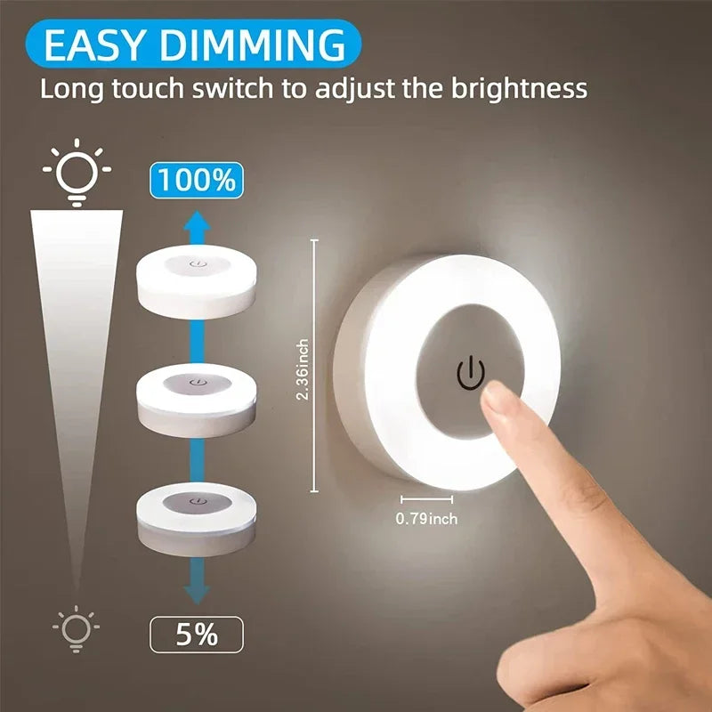Mini Touch Sensor LED Night Light – Magnetic & Rechargeable