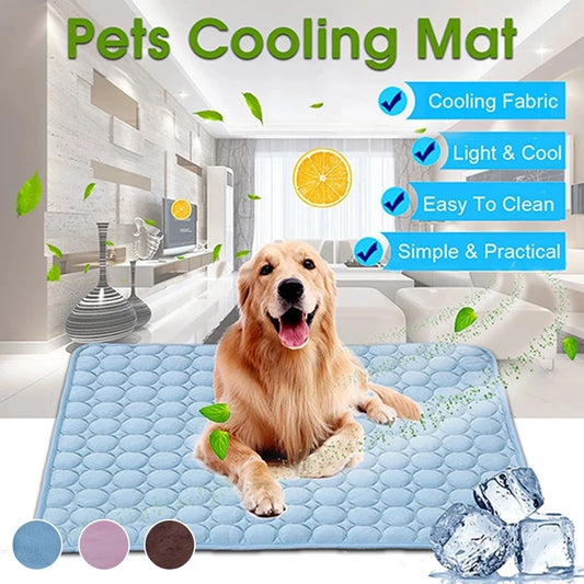 Breathable Cooling Pet Mat for Dogs & Cats – Washable Summer Pad