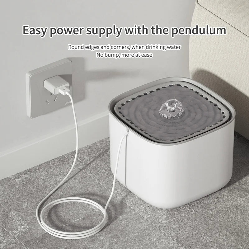 3L Automatic Cat Water Fountain with Smart Dry-Run Protection