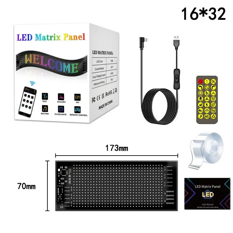 DIY Bluetooth LED Matrix Panel for Cars & Trucks