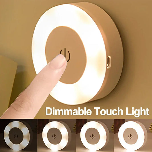 Mini Touch Sensor LED Night Light – Magnetic & Rechargeable