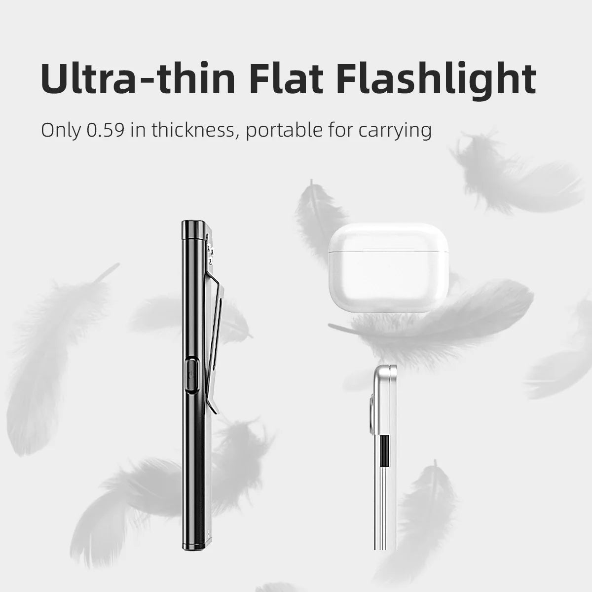 Warsun 650Lm Mini Keychain Flashlight with Magnet