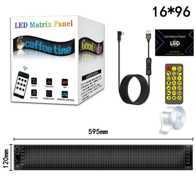 DIY Bluetooth LED Matrix Panel for Cars & Trucks