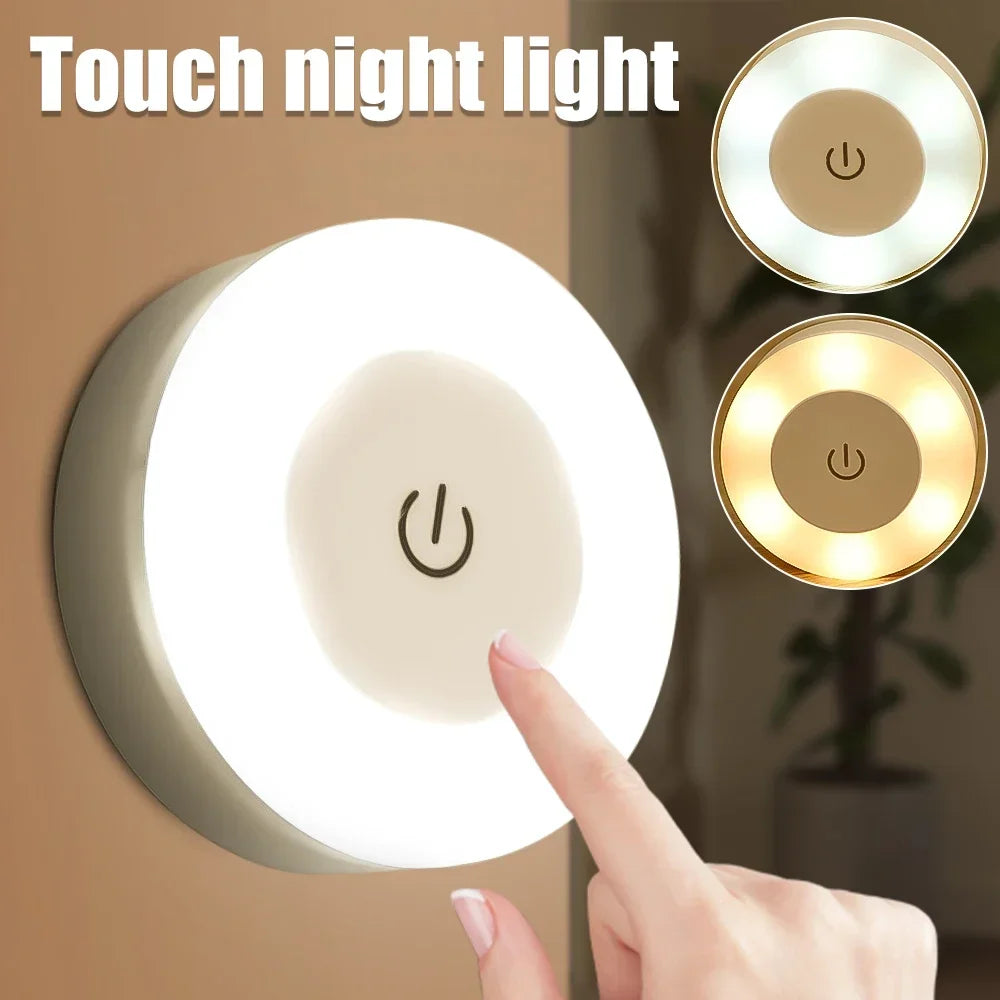 Mini Touch Sensor LED Night Light – Magnetic & Rechargeable