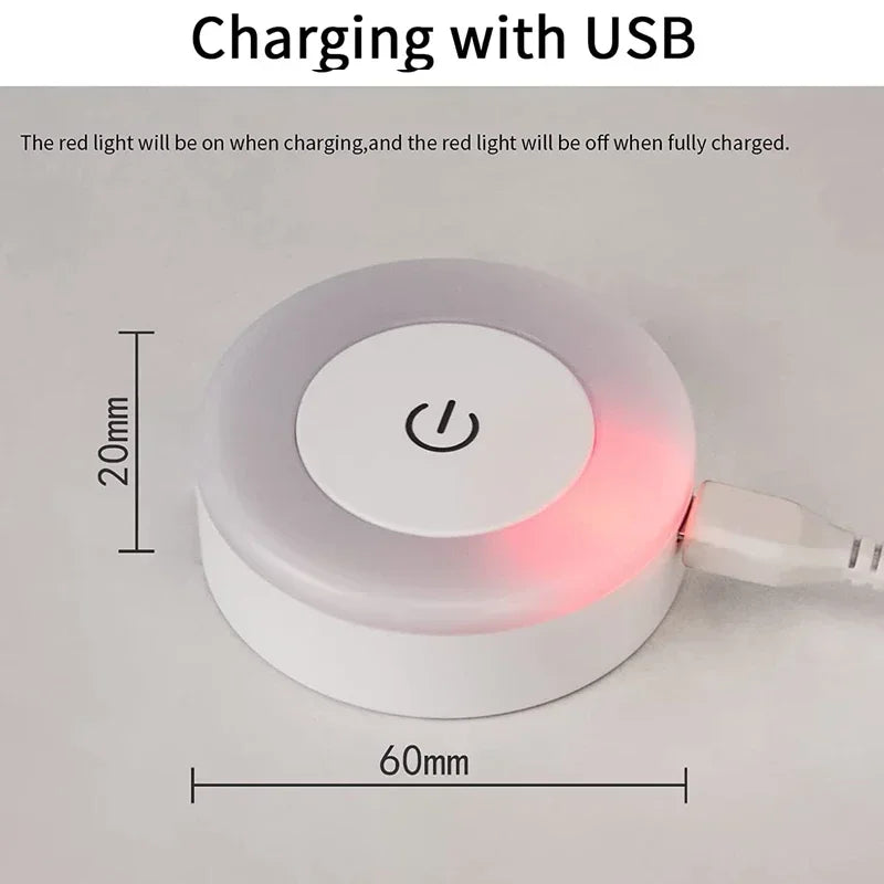 Mini Touch Sensor LED Night Light – Magnetic & Rechargeable