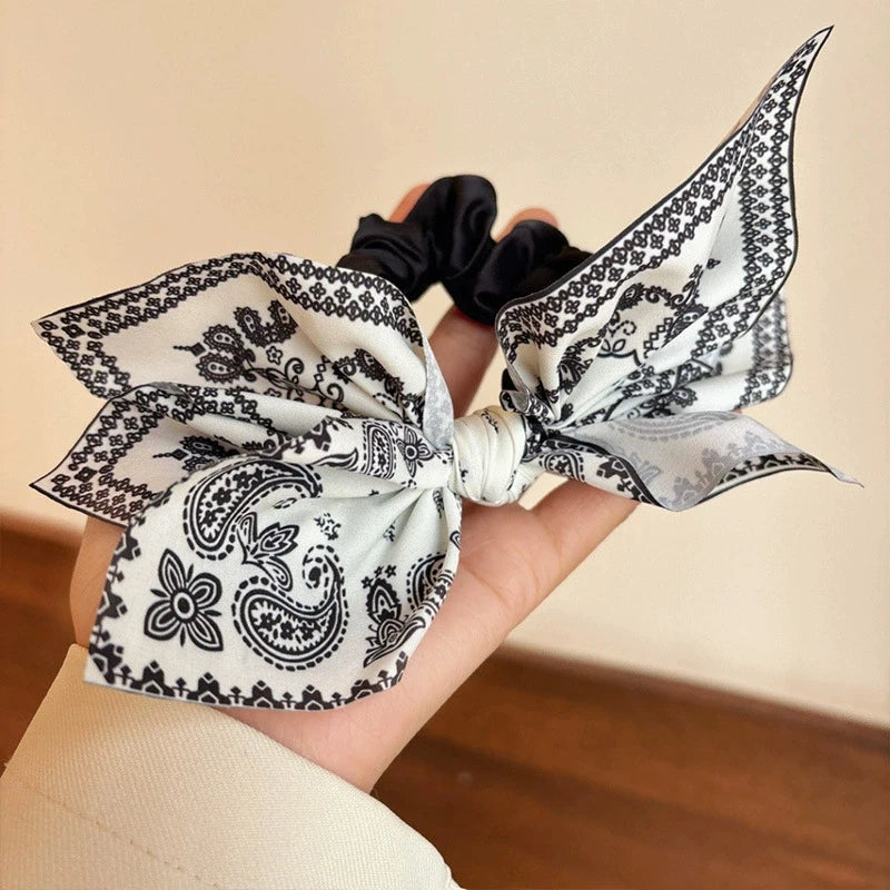 Double-Sided Butterfly Bow Hair Clip – Summer Cashew Pattern Claw Clip