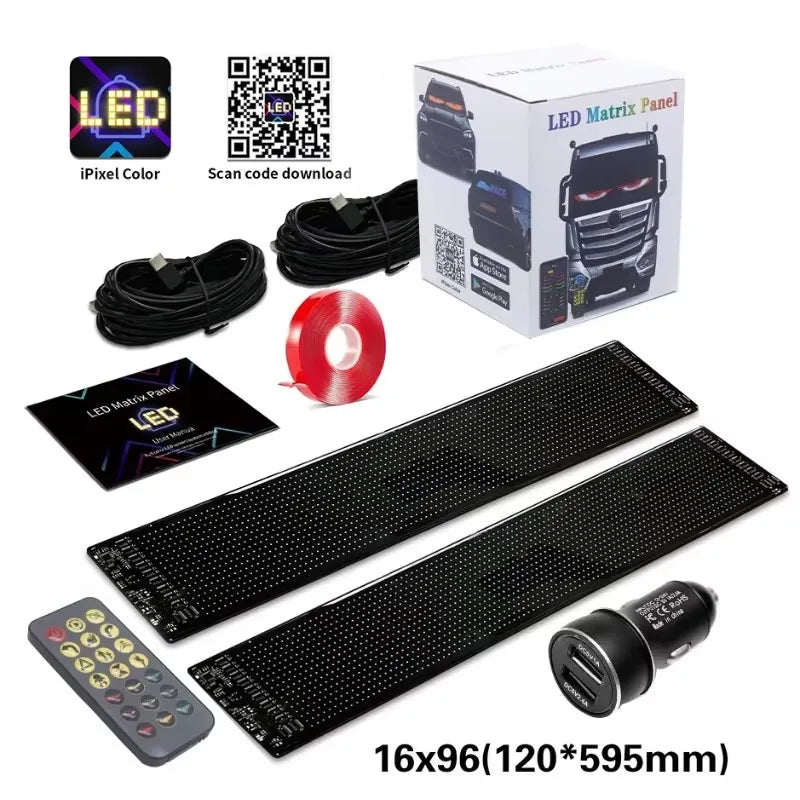 DIY Bluetooth LED Matrix Panel for Cars & Trucks